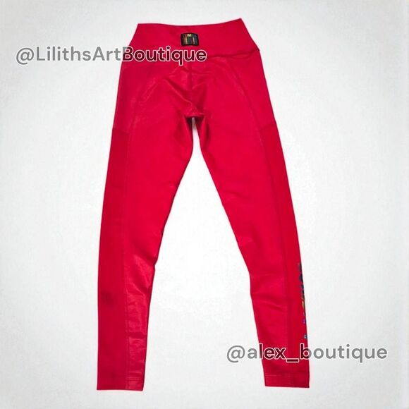 Zumba Bright And Bold High Waisted Ankle Leggings Vida La Vida Size S (E110) - Picture 4 of 6